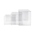 Wohnzimmertisch 3er-Set aus klarem Plexiglas Trix Maße