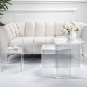 Wohnzimmertisch 3er-Set aus klarem Plexiglas Trix Eigenschaften