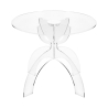 Wohnzimmertisch rund 50cm aus durchsichtigem Plexiglas Tessara Aktion