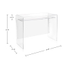 Bürotisch Design aus durchsichtigem Plexiglas Moremore 18 Sales