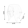Beistelltisch hoch rund Design aus durchsichtigem Plexiglas Drappeggi 