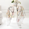 Beistelltisch hoch rund Design aus durchsichtigem Plexiglas Drappeggi Eigenschaften