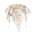 Beistelltisch hoch rund Design aus durchsichtigem Plexiglas Drappeggi Preis
