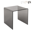 Wohnzimmertisch modern aus klarem Plexiglas 50x40x50cm 80'S Big Aktion