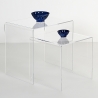 Wohnzimmertisch 2er Set modern aus klarem Plexiglas 80'S Kauf