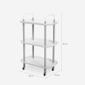 Servierwagen Küche Design mit Rädern 3 Ablagen Wala Plus Katalog