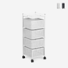 Obstwagen modern Küche mit Rädern und 4 schwenkbaren Körben Avet Rabatte