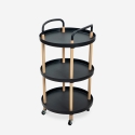 Lebensmittelwagen rund 3 Ablagen Design Nordic Räder Biky Plus Angebot
