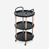 Lebensmittelwagen rund 3 Ablagen Design Nordic Räder Biky Plus Angebot
