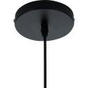 Hängelampe modern geflochten aus schwarzem Metall mit verstellbarem Kabel Ø50 Spider Sales