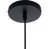 Hängelampe modern geflochten aus schwarzem Metall mit verstellbarem Kabel Ø50 Spider Sales