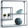 Wandregal quadratisch aus Metall 40x40 mit 4 Böden Vanity 2 Verkauf