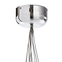Hängelampe modern mit 10 Lichtern und transparenten Kugeln Bubbles Angebot