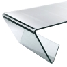 Wohnzimmertisch Glas 110x55cm mit Zeitschriftenablage Pyramid Angebot