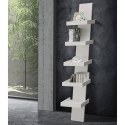 Wandbücherregal modernes Design mit 5 Ablagen h155cm Erie White Verkauf