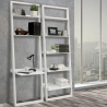 Wandbüccherregal modern weiß mit 5 Einlegeböden h193cm Peoria Verkauf
