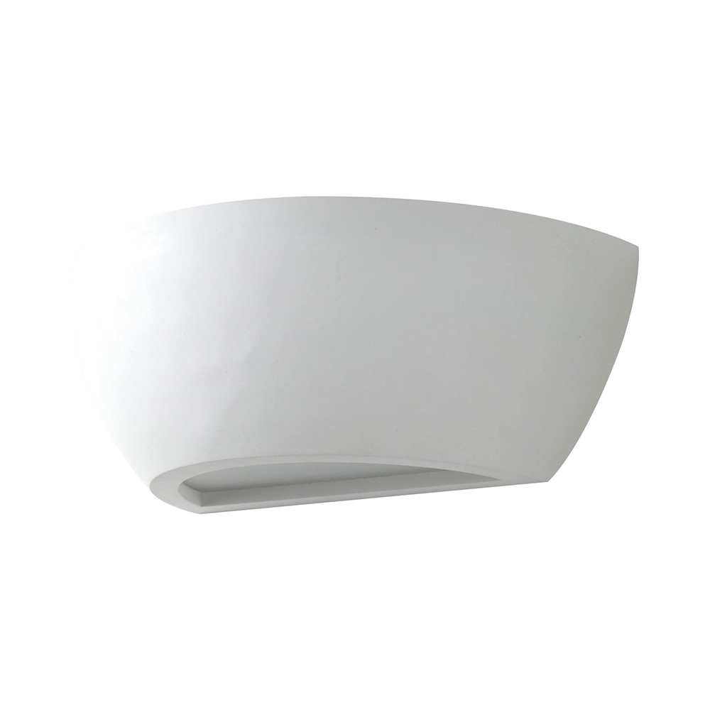 Wandlampe minimalistisch modern aus weißer Keramik Salem Aktion