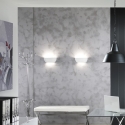 Wandlampe minimalistisch modern aus weißer Keramik Salem Verkauf