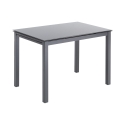 Küchentisch mit ausziehbarer Glasplatte 110-170x76cm Cleve Angebot