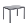 Küchentisch mit ausziehbarer Glasplatte 110-170x76cm Cleve Angebot
