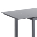 Küchentisch mit ausziehbarer Glasplatte 110-170x76cm Cleve Sales