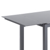 Küchentisch mit ausziehbarer Glasplatte 110-170x76cm Cleve Sales