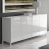 Anrichte Wohnzimmer weiß Made in Italy Marmoreffekt Durham Verkauf