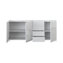 Anrichte Wohnzimmer weiß Made in Italy Marmoreffekt Durham Sales