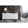 Anrichte Wohnzimmer weiß Made in Italy Marmoreffekt Durham Rabatte