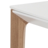 Esstisch ausziehbar modern 120-180x80cm weiß und Holz Komodo Katalog