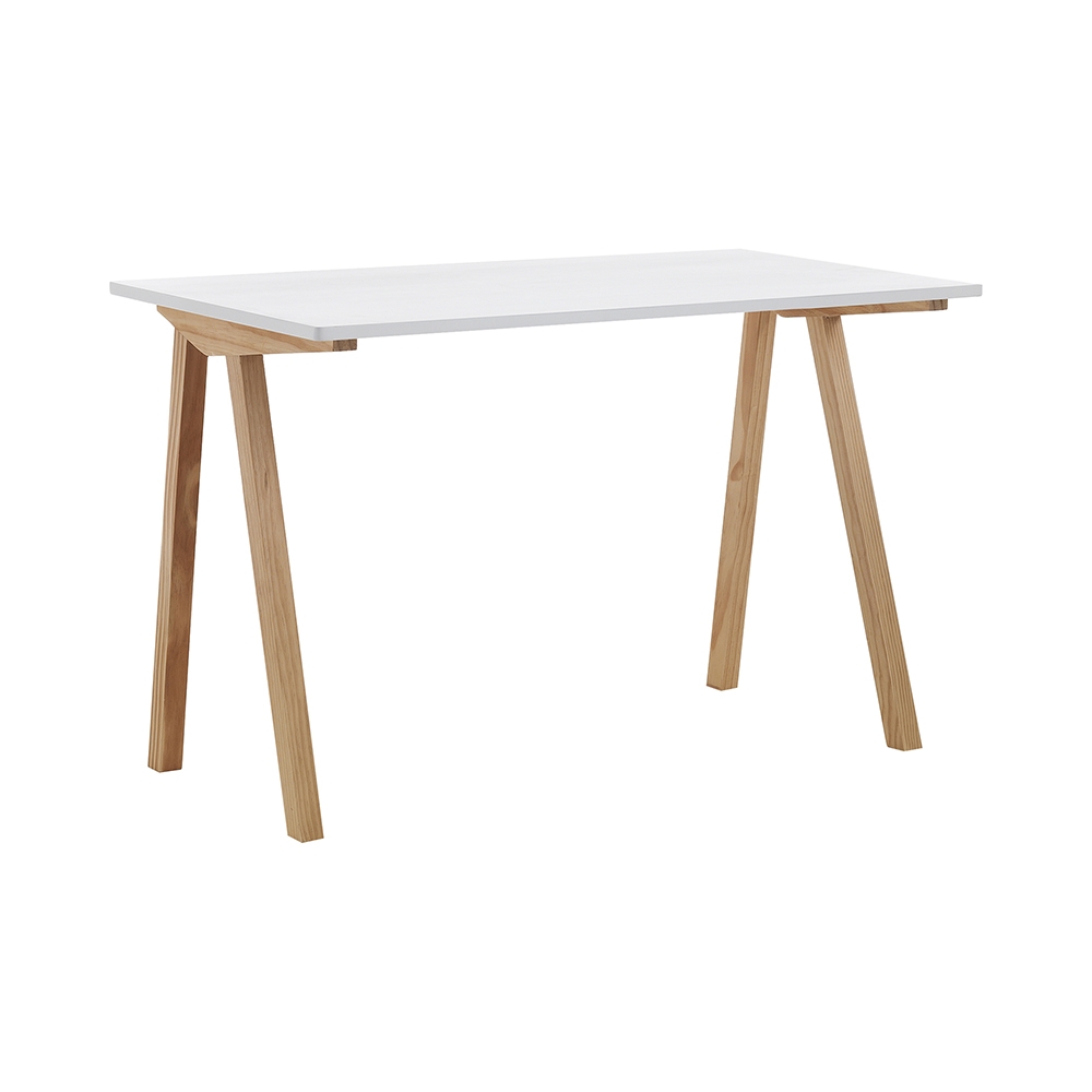 Schreibtisch Büro im skandinavischen Stil in Weiß und Eiche 120x76x60cm Milton Aktion Schreibtisch Büro im skandinavischen Stil in Weiß und Eiche 120x76x60cm Milton Aktion