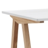 Schreibtisch Büro im skandinavischen Stil in Weiß und Eiche 120x76x60cm Milton Angebot