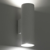 Wandlampe modern in Zylinderform aus weißem Gips Tony-B Verkauf