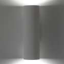Wandlampe modern in Zylinderform aus weißem Gips Tony-B Rabatte