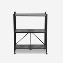 Küchenregal klappbar mit Rädern 3 Metallböden Kerry M Angebot