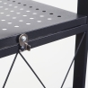 Küchenregal klappbar 5 Böden aus Metall mit Rädern Kerry XL Angebot
