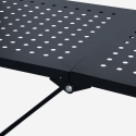 Küchenregal klappbar 5 Böden aus Metall mit Rädern Kerry XL Sales