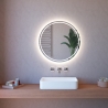 Badezimmerspiegel mit LED-Touch-Licht hintergrundbeleuchtet rund 75cm ETR131 Aktion