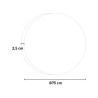Badezimmerspiegel mit LED-Touch-Licht hintergrundbeleuchtet rund 75cm ETR131 Angebot