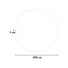 Badezimmerspiegel mit LED-Hintergrundbeleuchtung 90 cm rund poliert ETR129-M Angebot