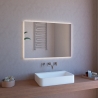 Badezimmerspiegel LED-beleuchtet 100x70cm mit Bluetooth-Lautsprecher ETR109 Aktion
