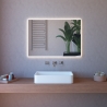 Badezimmerspiegel poliert mit beleuchtetem Touch-Licht 110x80cm ETR108 Aktion