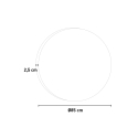Badezimmerspiegel rund 85cm mit Hintergrundbeleuchtung und Antibeschlag ETR103-L Angebot
