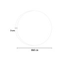 Badezimmerspiegel mit Hinterbeleuchtung rund 60cm Anti-Beschlag ETR116-S Angebot