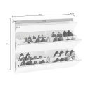 Moderne platzsparende Schuhkommode für 24 Paar Schuhe, 2 Türen, Magic Bata WT L Katalog
