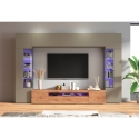 Moderne Wohnwand für Wohnzimmer mit TV-Halterung und 2 Vitrinen Egypt TW Angebot
