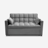 Schlafsofa 2-Sitzer mit ausziehbarem Sitz grau Kilios Angebot