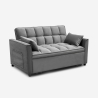 Schlafsofa 2-Sitzer mit ausziehbarem Sitz grau Kilios Sales