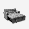 Schlafsofa 2-Sitzer mit ausziehbarem Sitz grau Kilios Verkauf
