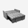 Schlafsofa 2-Sitzer mit ausziehbarem Sitz grau Kilios Lagerbestand
